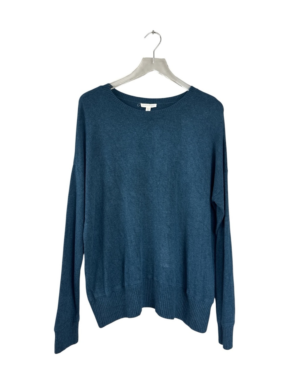 Eileen Fisher Fine Knit Sweater | Teal Blue | Size Medium